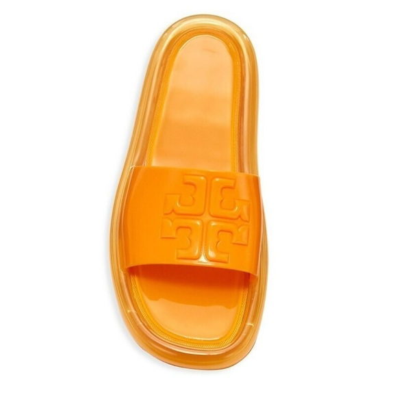 Tory Burch Orange Slide Sandals - Picture 1 of 7